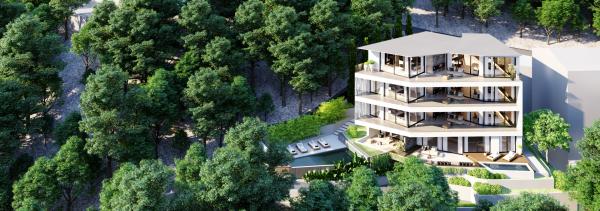 Nowoczesne apartamenty z przestronnymi tarasami, widokiem na morze i wspólnym basenem - od 2 do 3 sypialni