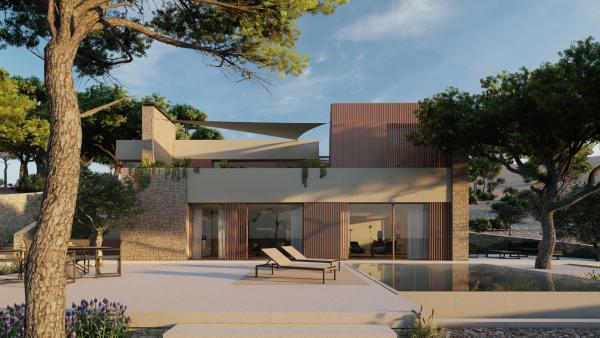 Villa direkt am Meer mit Pool - Trogir