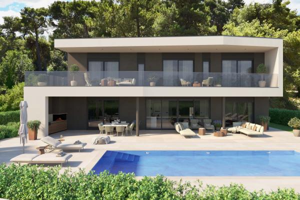 Zemljište sa projektom za modernu vilu - Novigrad
