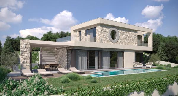 Modern villa with panoramic sea views - Labin