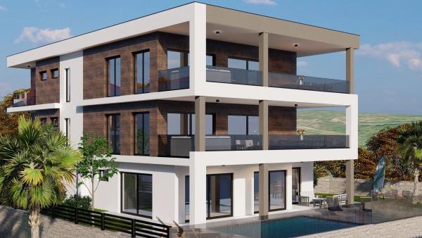 Két hálószobás apartman tengerre néző, nyugodt környezetben - Krk