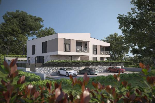 Moderne Ein-Zimmer-Wohnung mit Balkon nahe dem Meer – Pula