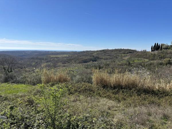 Građevinsko zemljište s dozvolom s panoramskim pogledom – Istra