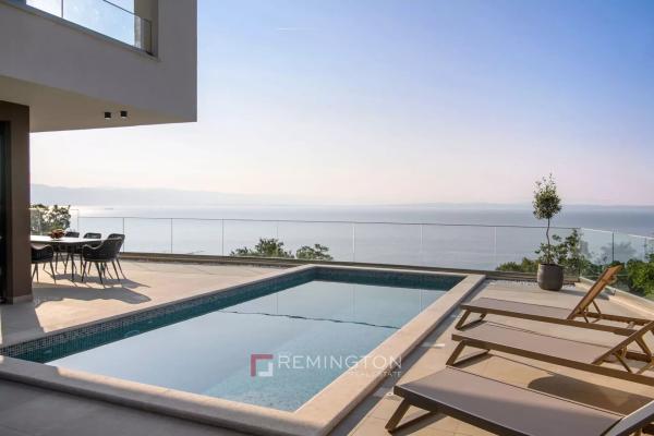 Contemporary villa with panoramic sea view and pool - Opatija Riviera